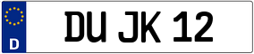 Truck License Plate